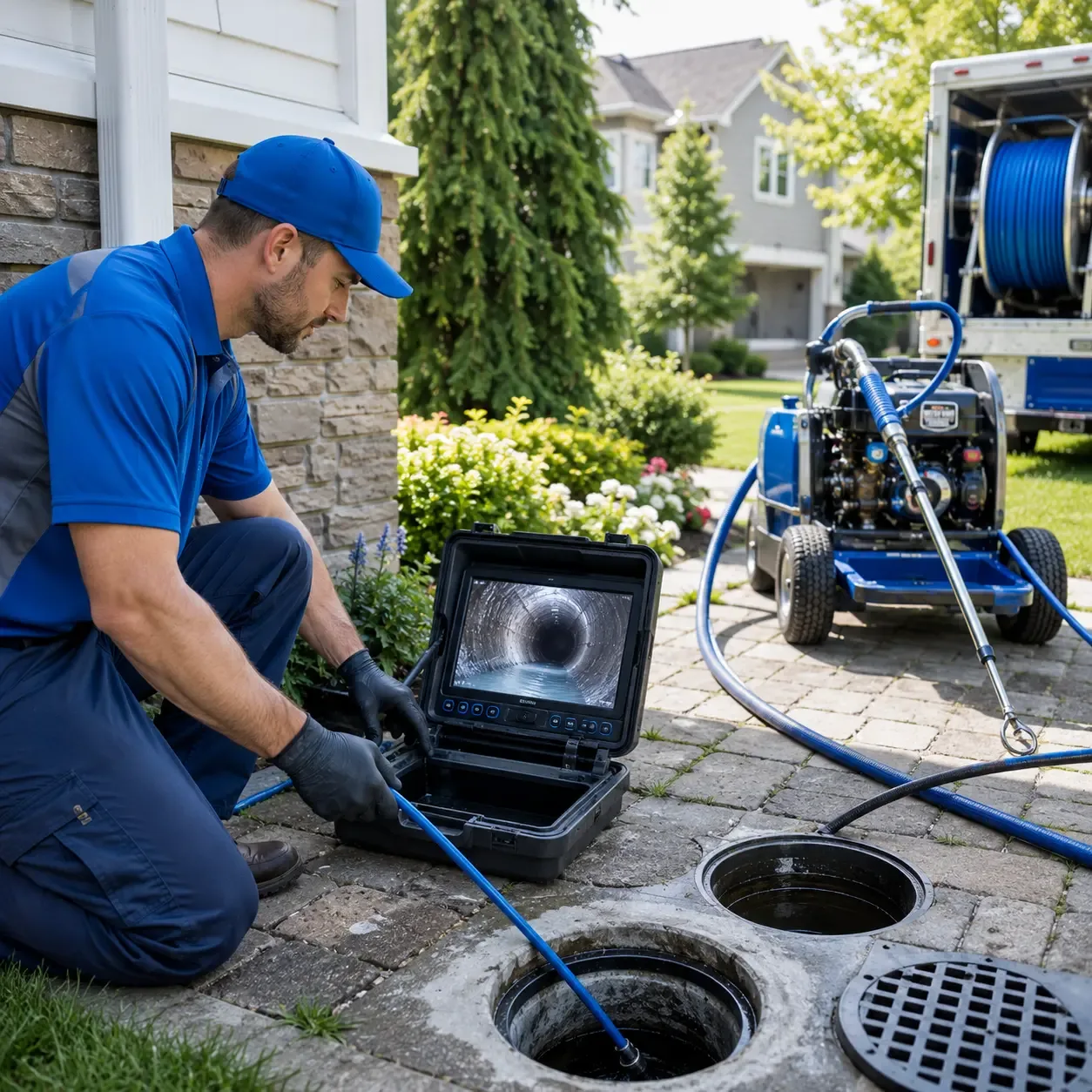 Outdoor drain cleaning professionals serving Footville, WI